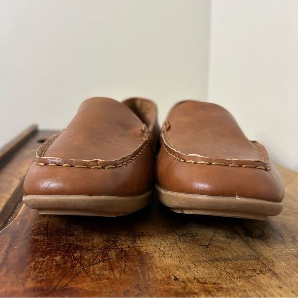 Kenneth Cole Reaction Brown Faux Leather Loafers Men's 5 Great Used Condition - Picture 3 of 10